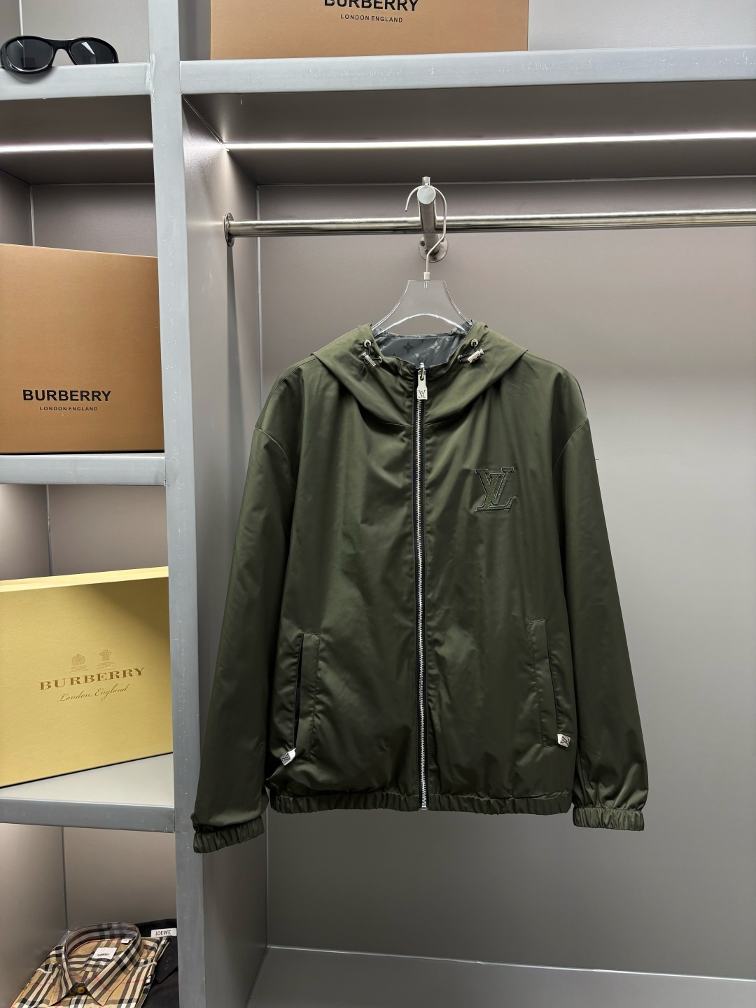 LV 루이비통 다크패턴 제트패턴 양면 후드 집업 재킷 자켓 의류