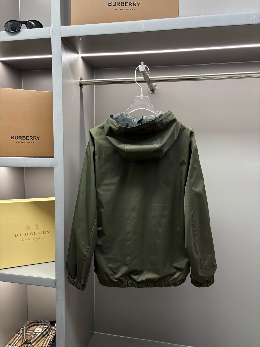 LV 루이비통 다크패턴 제트패턴 양면 후드 집업 재킷 자켓 의류