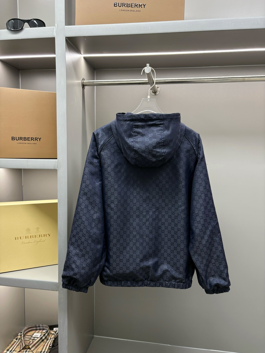 GUCCI 구찌 더블G 자수 로고 양면 후드 집업 자켓 재킷 의류