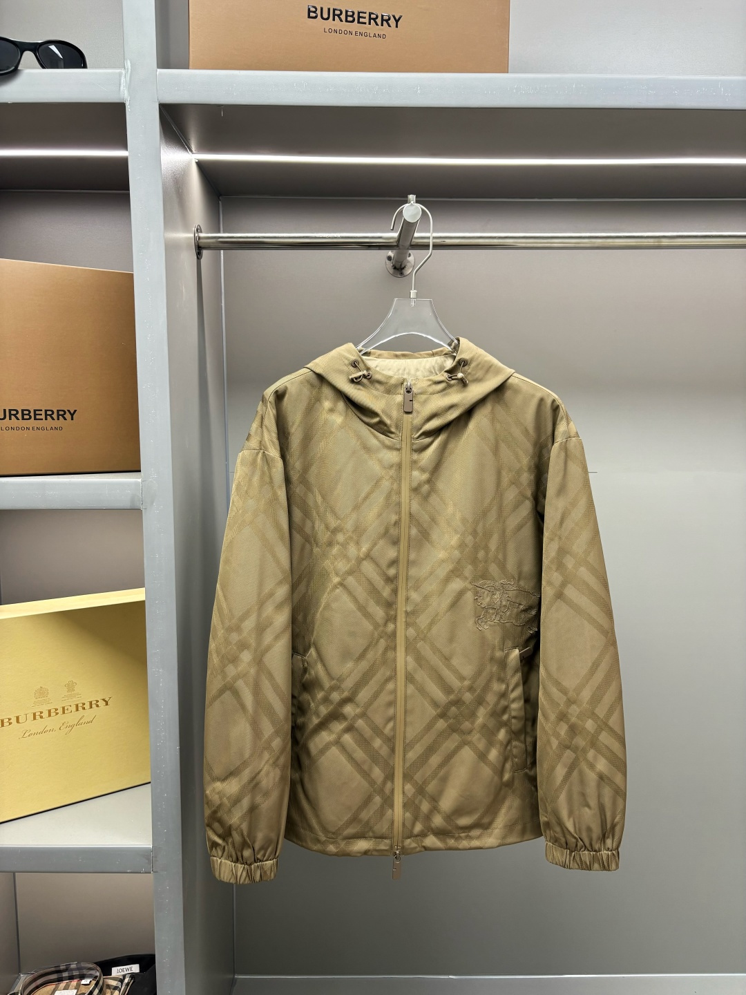 Burberry 버버리 체크 워리어 자수 재킷 자켓 의류