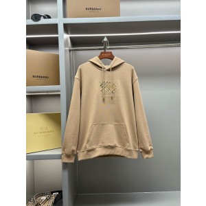 Burberry 버버리 체크 전마 자수 후드티 맨투맨 티셔츠 의류