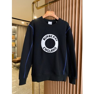 Burberry 버버리 로고 자수 코튼 맨투맨 티셔츠 의류