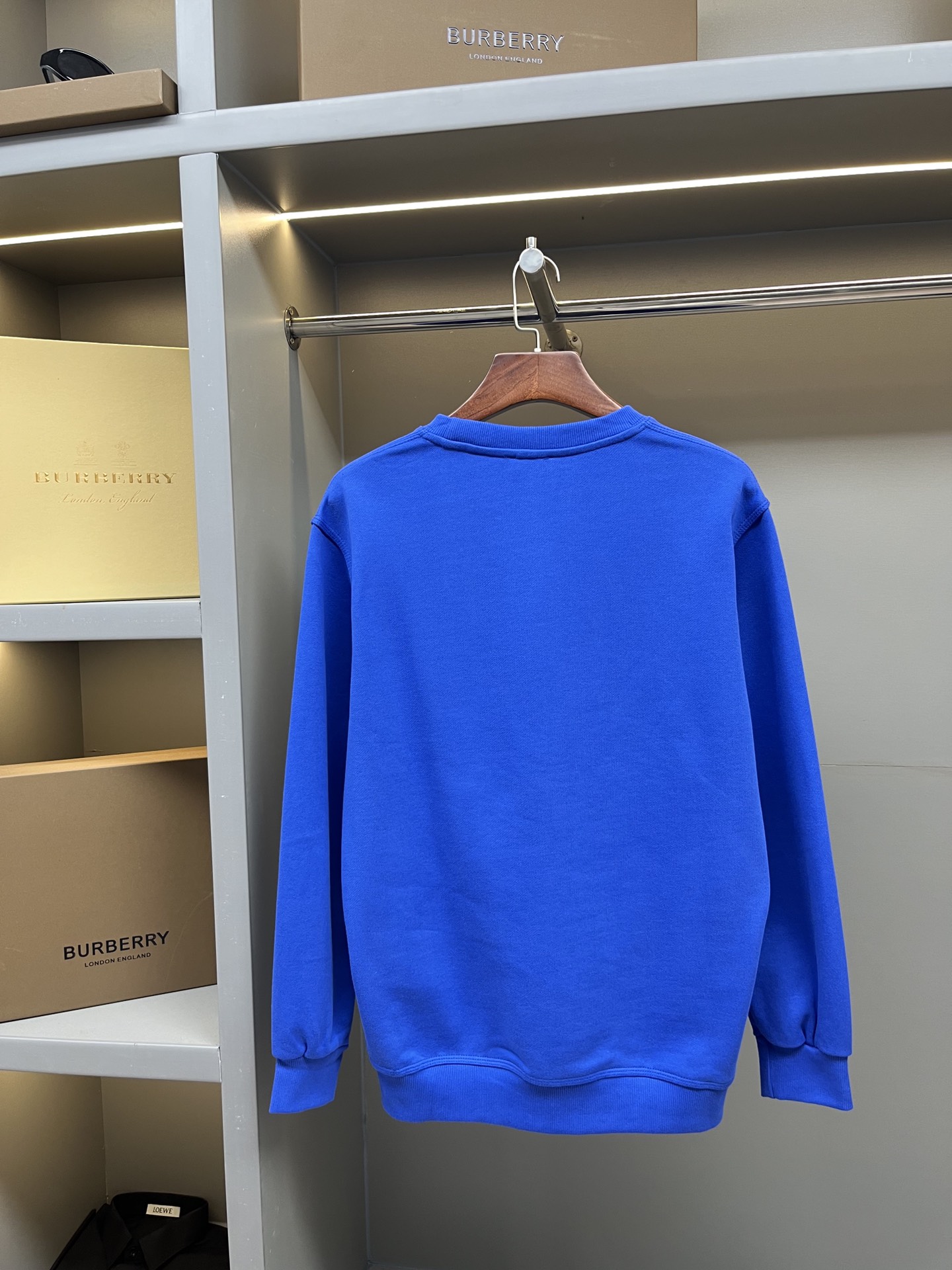 Burberry BBR 버버리 기수(Knight) 자수 코튼 라운드넥 스웨트셔츠 맨투맨 티셔츠 의류