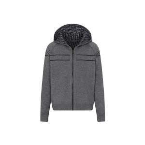 DIOR CD 디올 양면 캐시미어 니트 후드 집업 자켓 재킷 의류