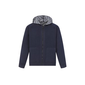 Dior CD 디올 제페블 양면 캐시미어 니트 재킷 자켓 후드 집업 의류