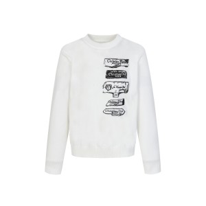 Dior Archives Labels CD 디올 자수 라운드 니트 의류