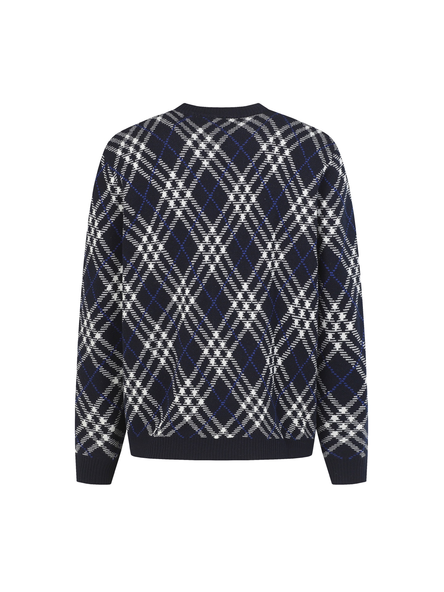 Burberry 버버리 아가일 체크 라운드넥 니트 의류