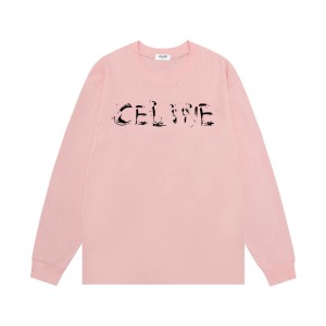 CELINE 셀린느 핸드드로잉 로고 롱슬리브 맨투맨 티셔츠 의류