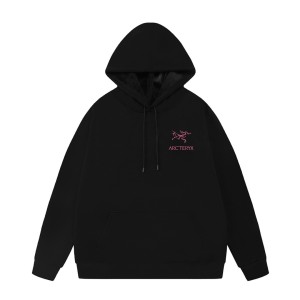 ARC'TERYX 아크테릭스 핑크 로고 오버핏 기모 후드티 맨투맨 티셔츠 의류