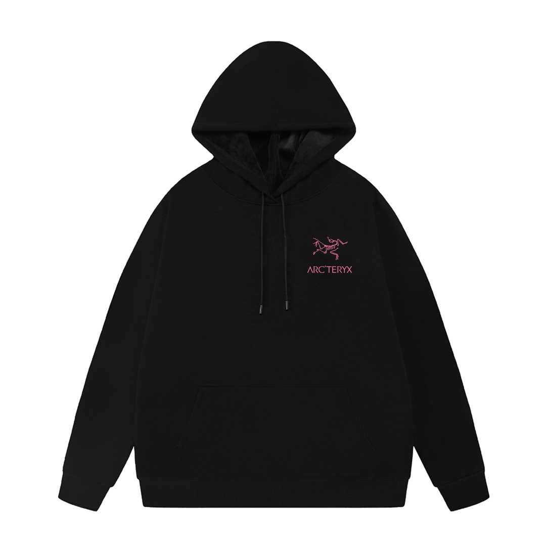 ARC'TERYX 아크테릭스 핑크 로고 오버핏 기모 후드티 맨투맨 티셔츠 의류