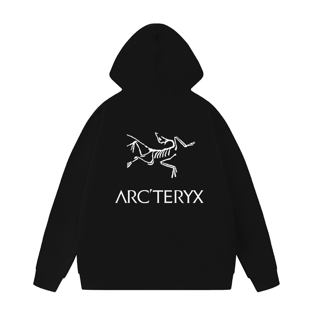 ARC'TERYX 로고 프린트 오버핏 기모 후드티 맨투맨 티셔츠 의류