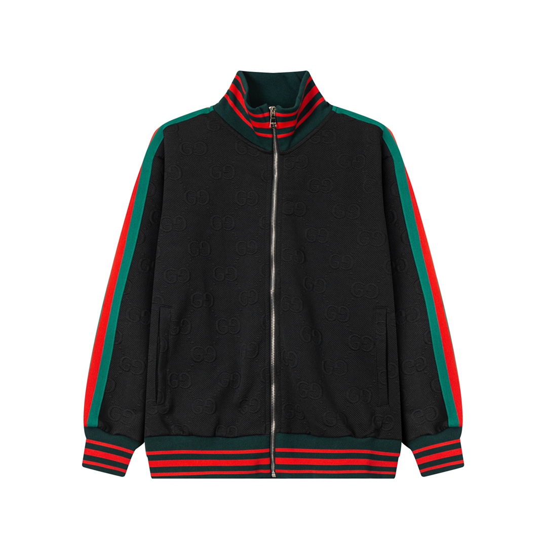 GUCCI 구찌 테이프 배색 모노그램 자카드 트랙 재킷 자켓 의류