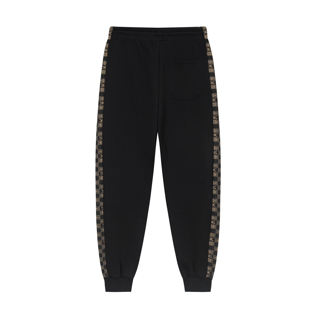 LOUIS VUITTON LV 루이비통 하이웨이트 코튼 모노그램 패치 트랙 팬츠 바지 의류