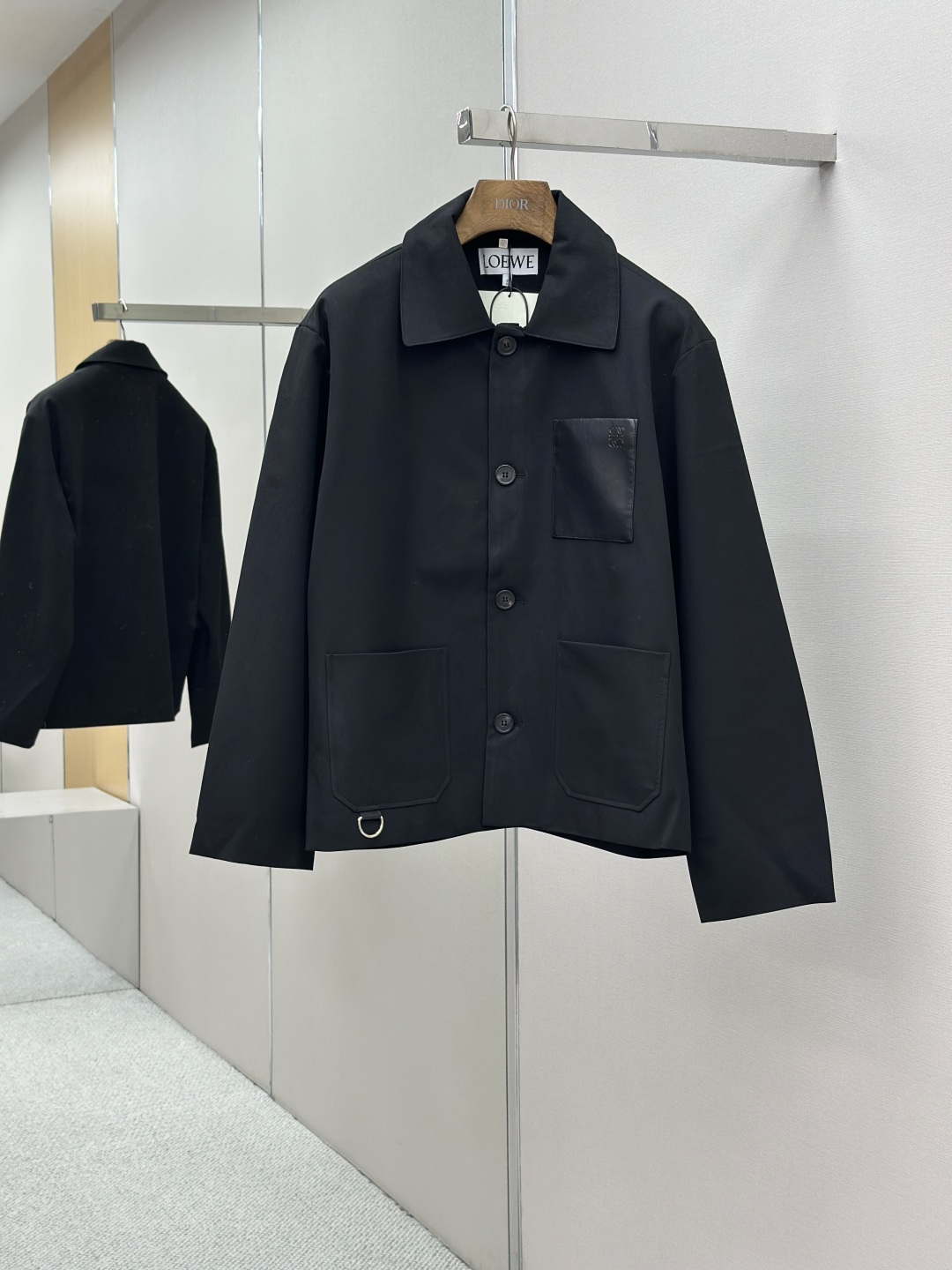 LOEWE 로에베 양가죽 포켓 울 블레이저 자켓 재킷 의류