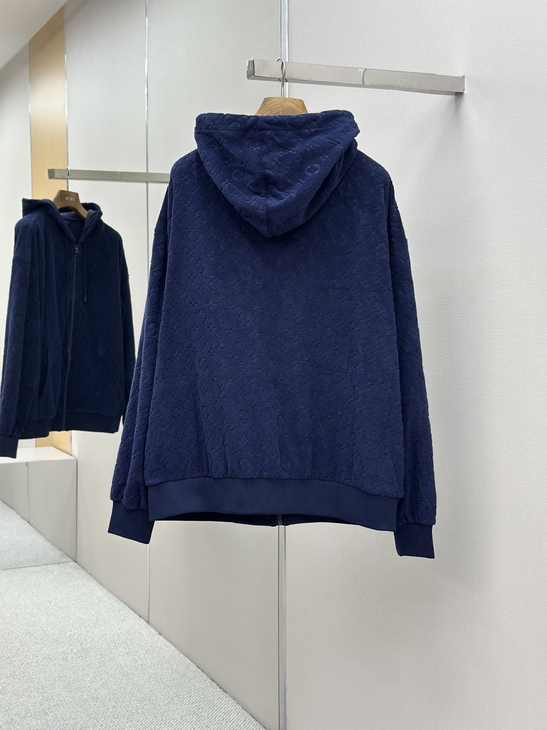 LOUIS VUITTON Monogram LV 루이비통 풀패턴 코튼 블렌드 후드 집업 자켓 재킷 의류