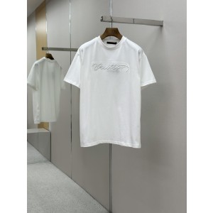 LOUIS VUITTON LV 루이비통 핸드라이팅 로고 반팔 티셔츠 의류