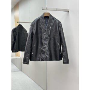 LOUIS VUITTON LV 루이비통 사각버클 집업 가죽 자켓 재킷 의류