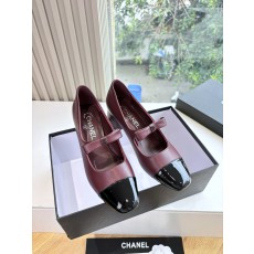 CHANEL 샤넬 메리제인 통굽 힐 슈즈 구두 신발