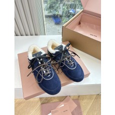 miumiu 미우미우 양모 플랫폼 스니커즈 신발