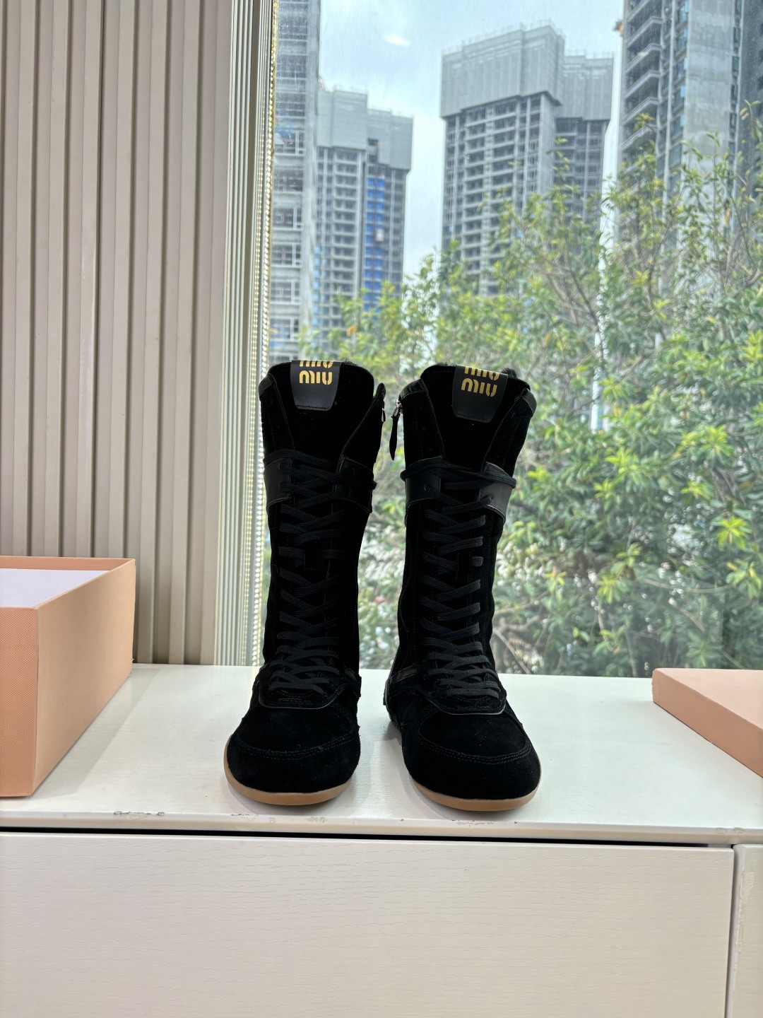MIUMIU 미우미우 스노우 롱부츠 신발