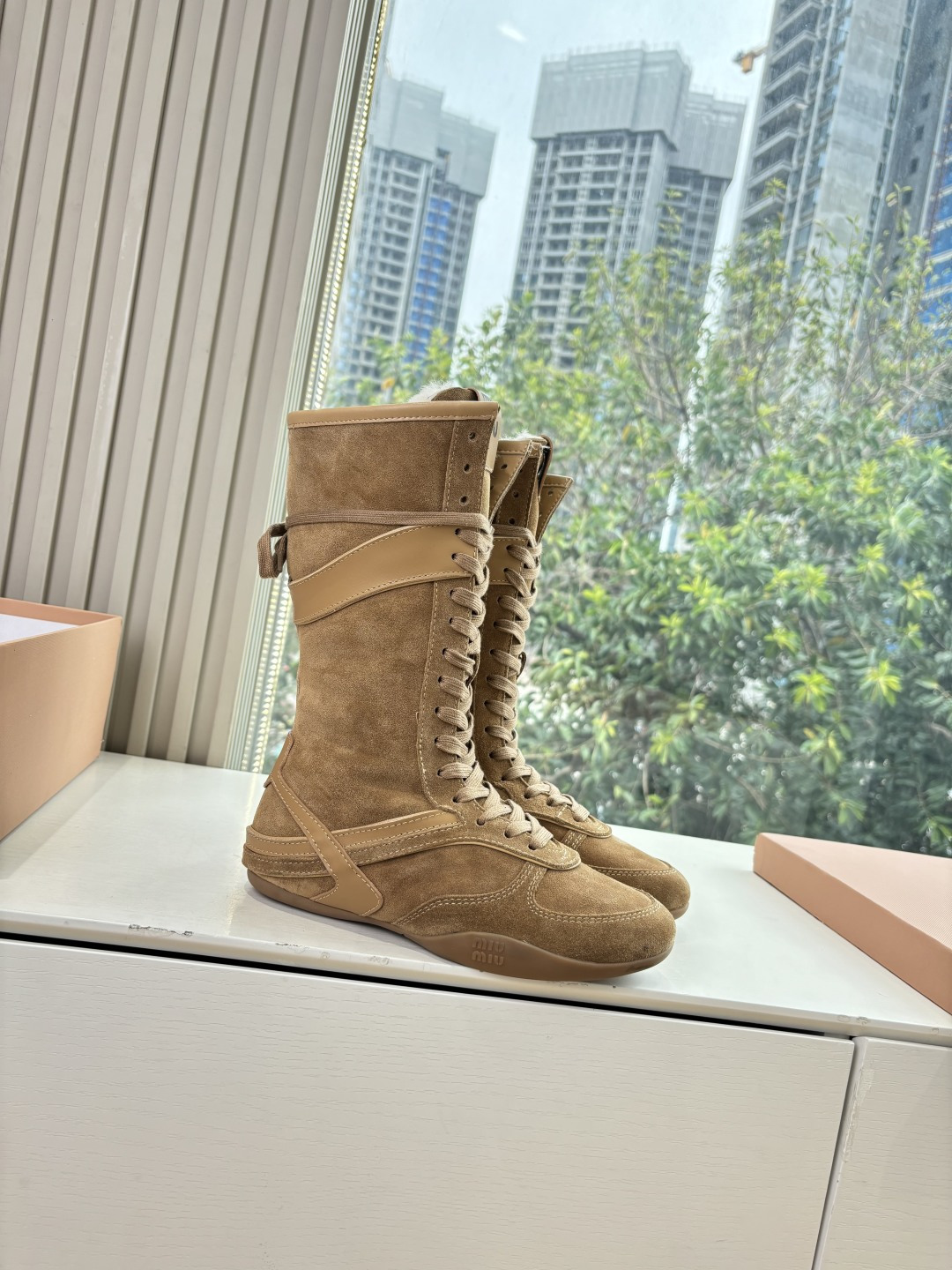 MIUMIU 미우미우 스노우 롱부츠 신발