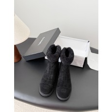 Chanel 샤넬 테디 퍼 앵클 부츠 슈즈 신발