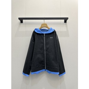 miumiu 미우미우 배색 후드 집업 자켓 재킷 의류