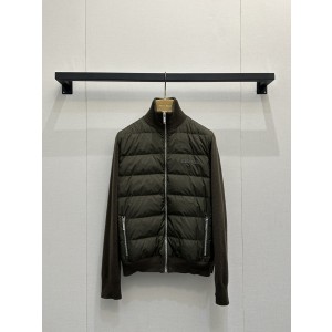 miumiu 미우미우 니트 배색 지퍼 다운 점퍼 자켓 의류