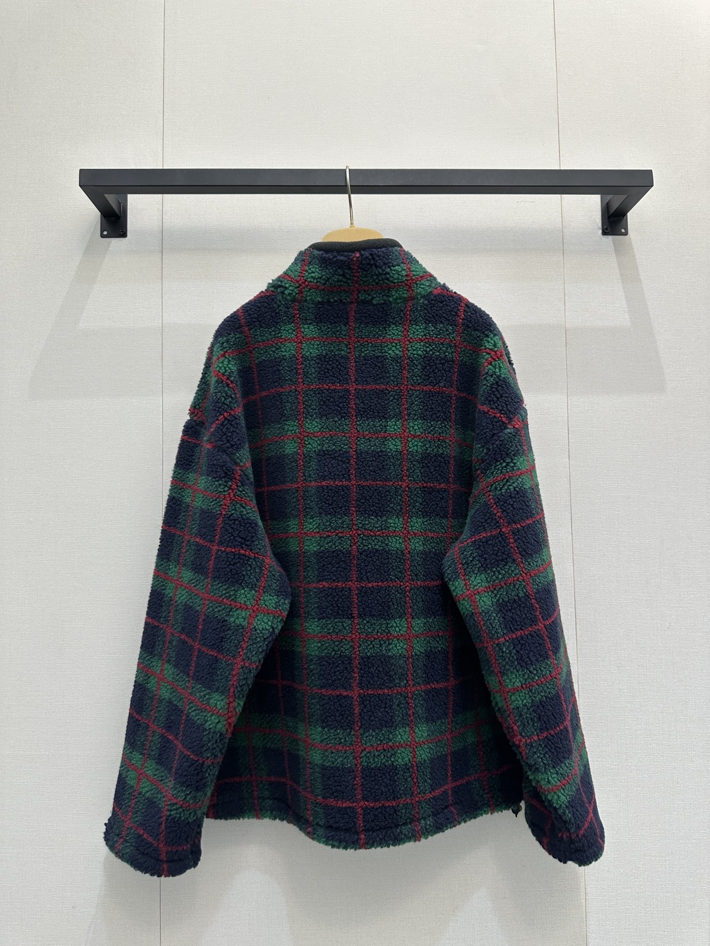 miumiu 미우미우 플리스 후리스 체크 자켓 재킷 의류