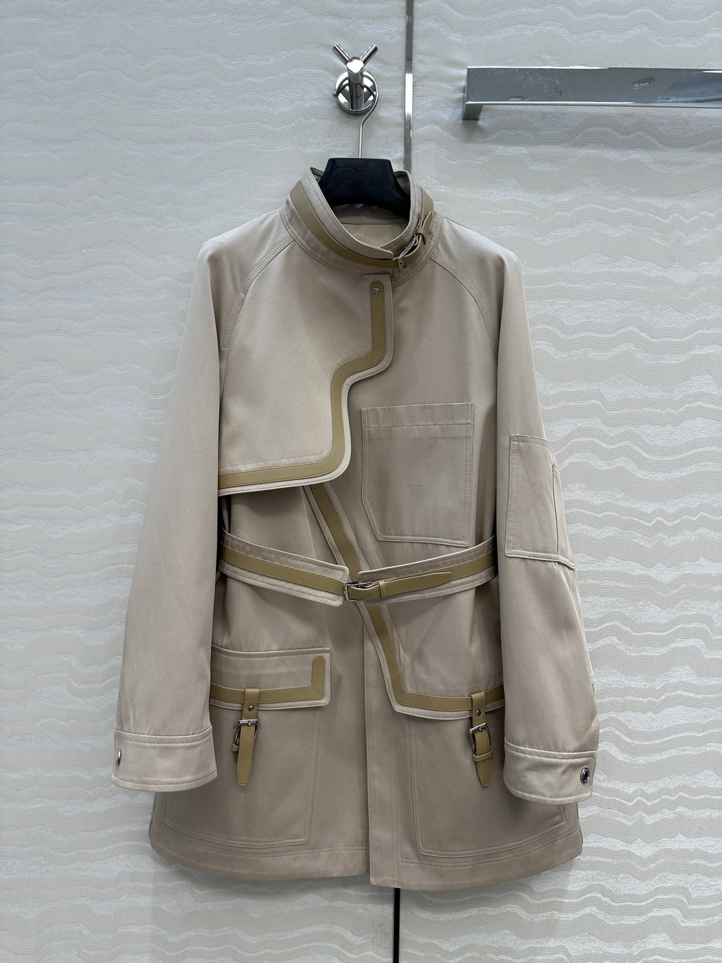 Hermes 에르메스 하우스 레더 패치 라이딩 코트 자켓 의류