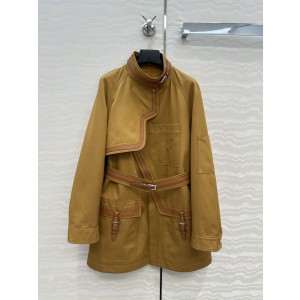 Hermes 에르메스 하우스 레더 패치 라이딩 코트 자켓 의류