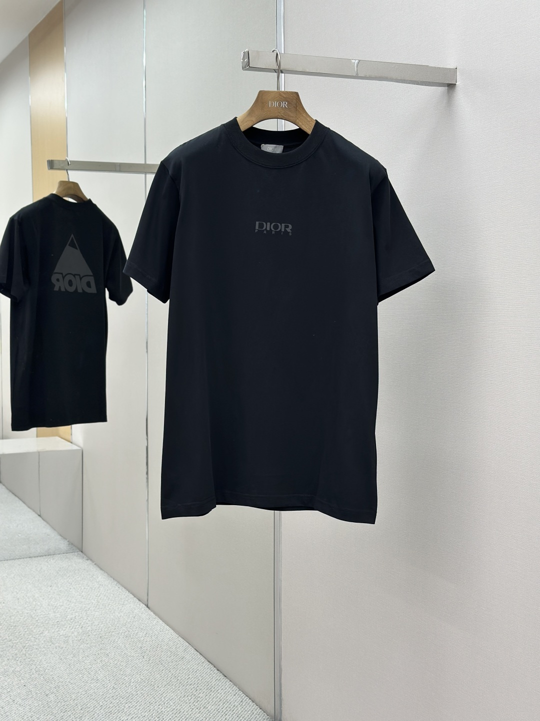 DIOR CD 디올 반사 로고 반팔 티셔츠 의류