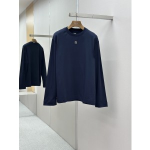 Fendi 펜디 금속 F 로고 라운드넥 긴팔 티셔츠 의류