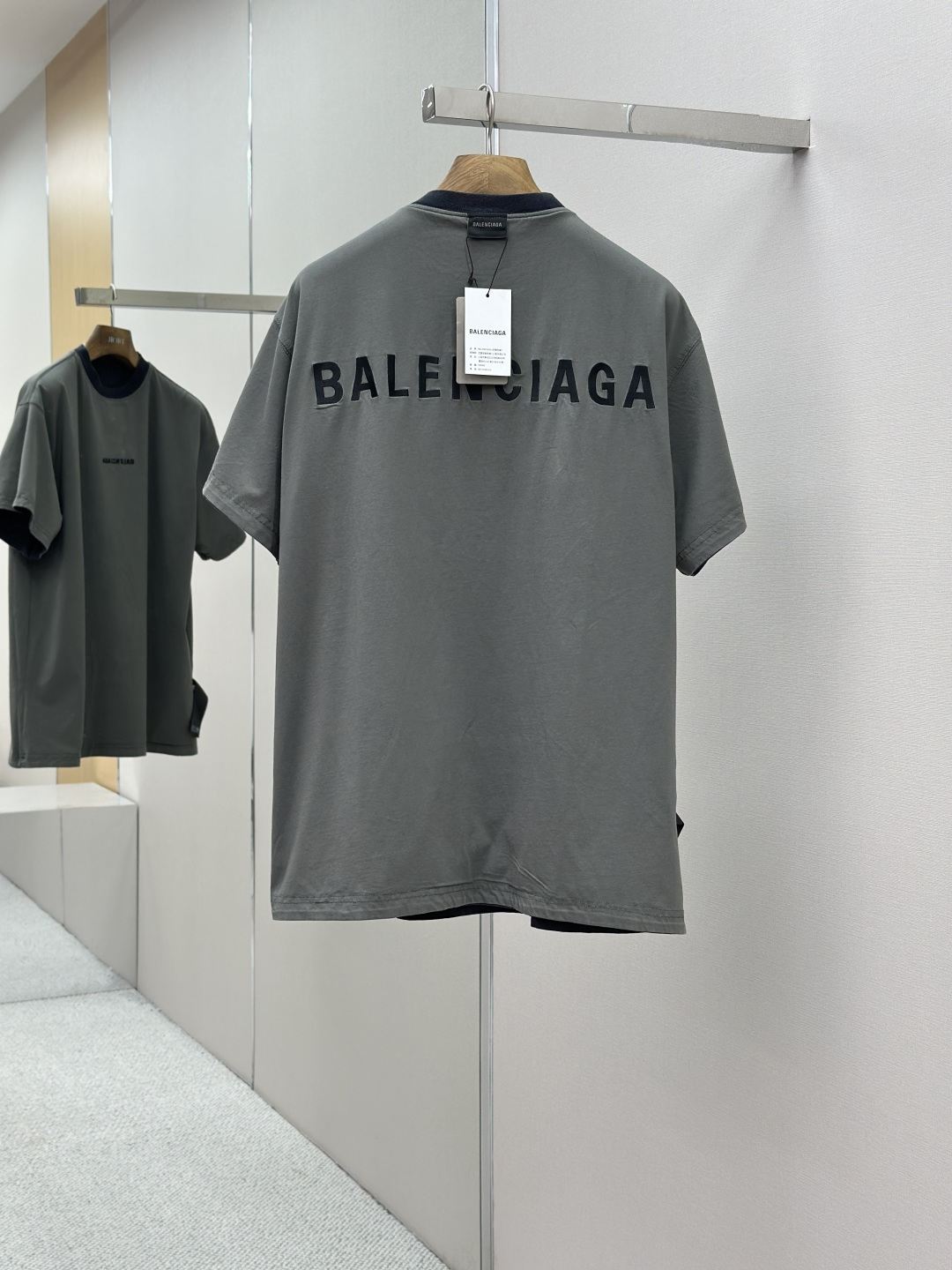 Balenciaga 발렌시아가 양면 파리 반팔 티셔츠 의류