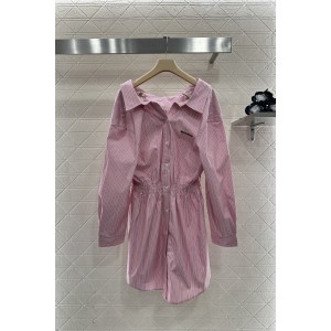 miumiu 미우미우 스트라이프 셔츠 원피스 의류