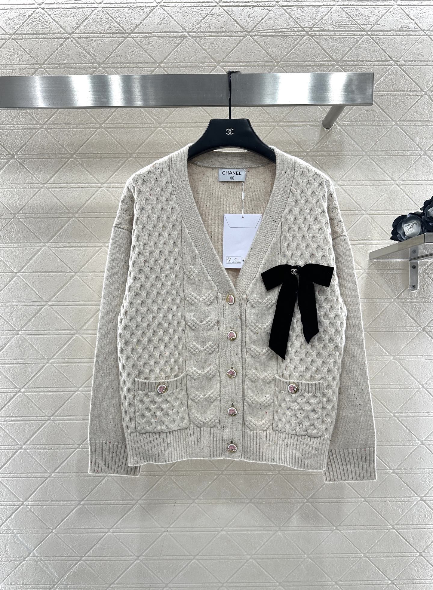Chanel 샤넬 리본 니트 가디건 의류