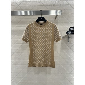 LV 루이비통 자카드 반팔 니트 의류