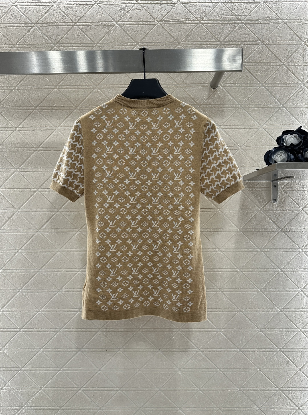LV 루이비통 자카드 반팔 니트 의류