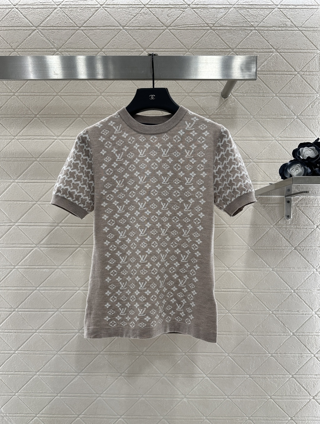 LV 루이비통 자카드 반팔 니트 의류