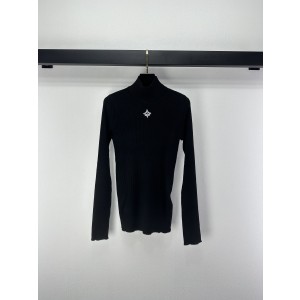 LV 루이비통 스키 컬렉션 블랙 하프넥 니트 의류