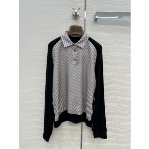 Loro Piana 로로피아나 고급 원단 카라 폴로 긴팔 니트 의류