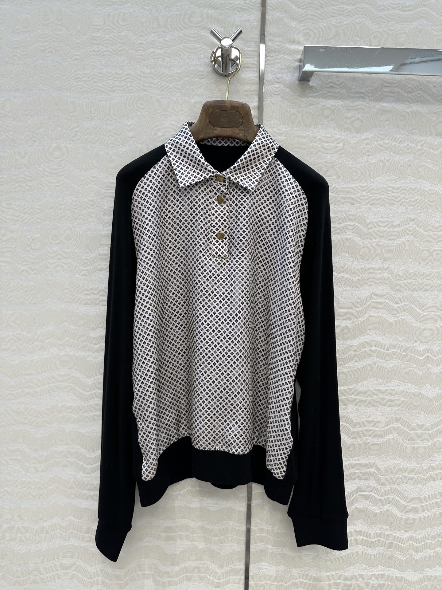 Loro Piana 로로피아나 고급 원단 카라 폴로 긴팔 니트 의류