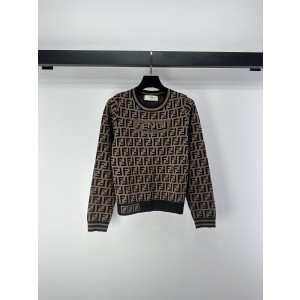 Fendi 펜디 FF 로고 니트 라운드넥 긴팔 의류