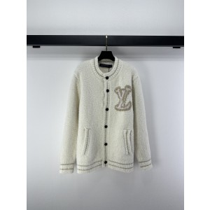 LV 루이비통 라운드넥 금사 양털 가디건 자켓 재킷 의류