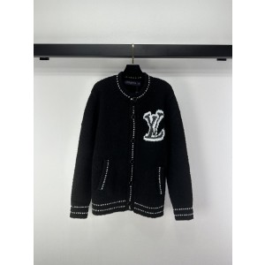 LV 루이비통 라운드넥 금사 양털 가디건 자켓 재킷 의류