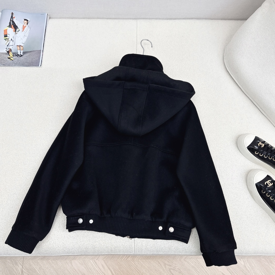 Loro Piana 로로피아나 울 니트 후드 집업 숏 자켓 재킷 의류