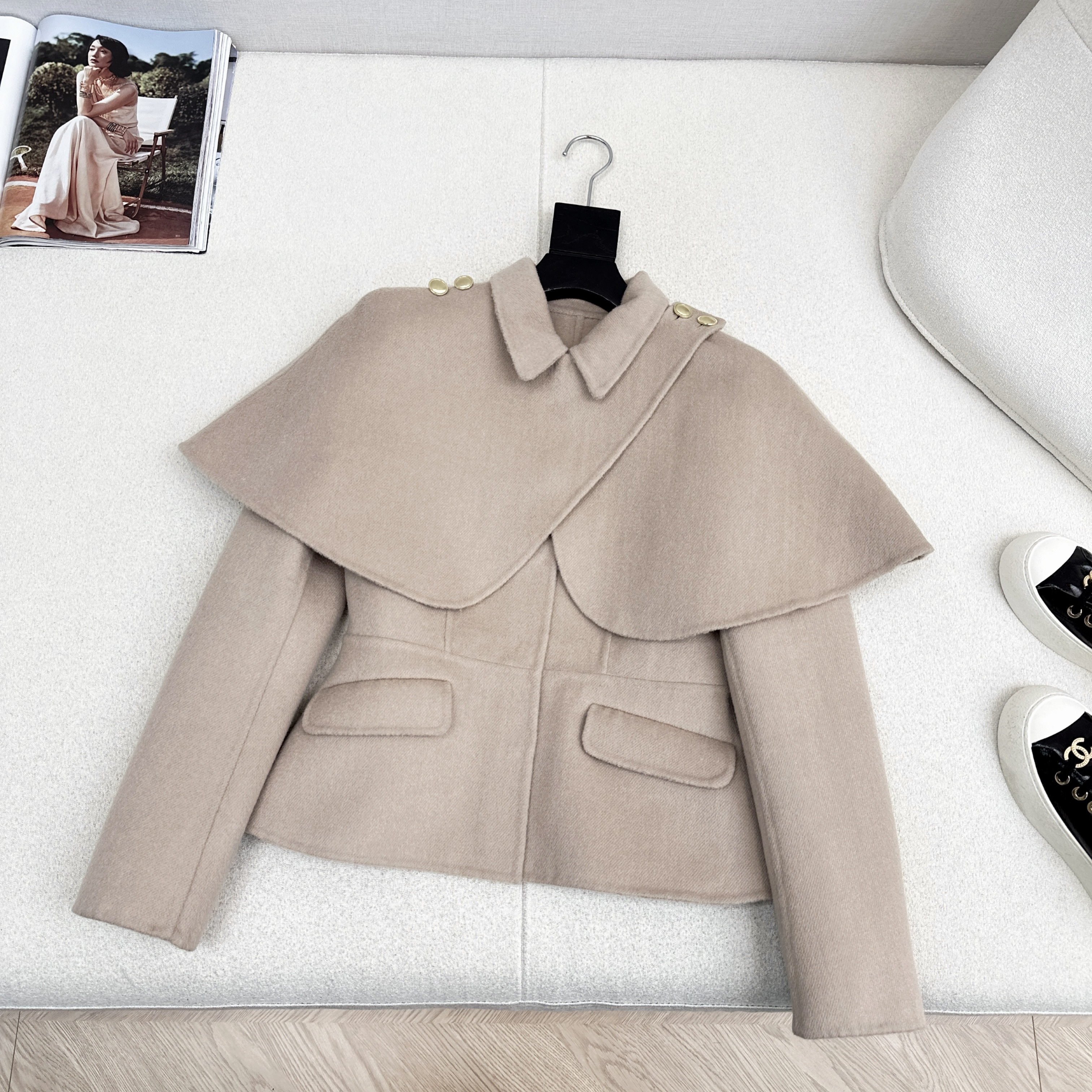 Loro Piana 로로피아나 케이프 자켓 재킷 숏 코트 의류