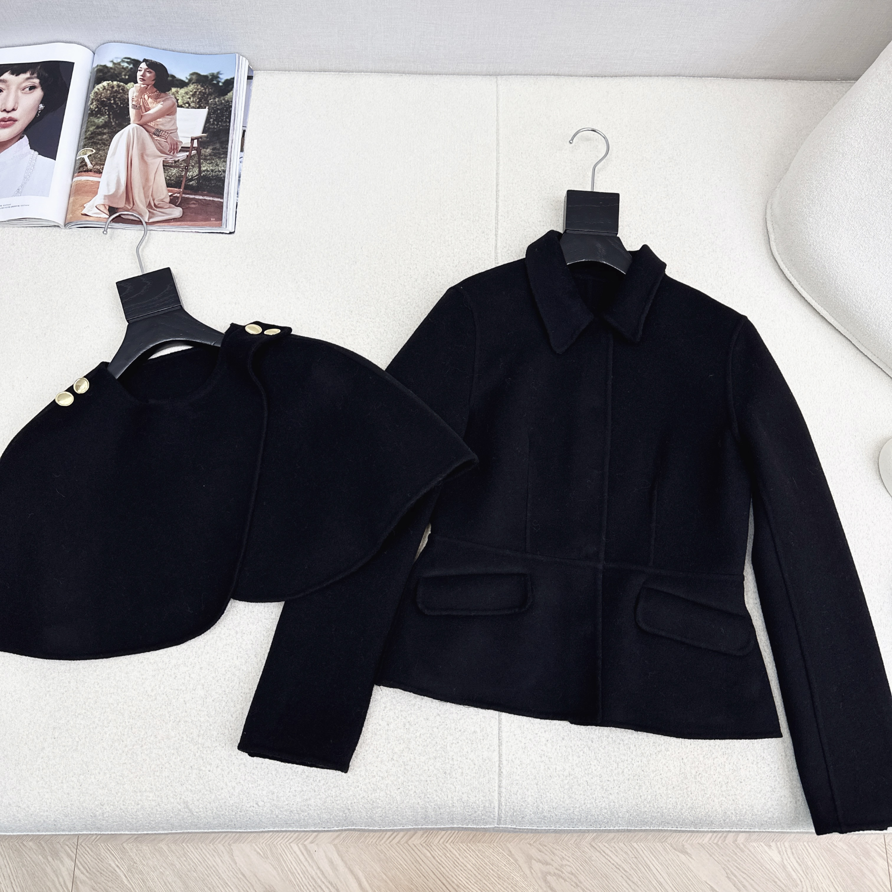 Loro Piana 로로피아나 케이프 자켓 재킷 숏 코트 의류