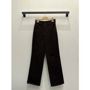 miumiu 미우미우 빈티지 캐러멜 브라운 코듀로이 스트레이트 팬츠 바지 의류