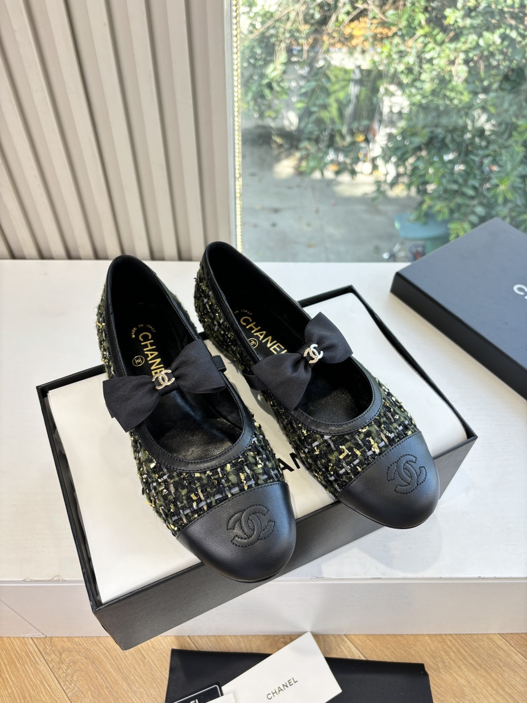 CHANEL 샤넬 메리제인 플랫 슈즈 신발